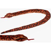 Pluche knuffel dieren regenboog boa slang van 150 cm - thumbnail