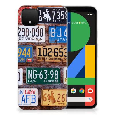 Google Pixel 4 XL | Siliconen hoesje | met foto Kentekenplaten