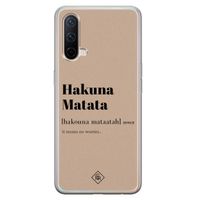 OnePlus Nord CE 5G siliconen hoesje - Hakuna matata