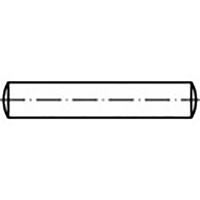 TOOLCRAFT TO-6852411 Cilindrische pen Staal 25 stuk(s)