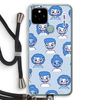 Gezichtjes: Pixel 5 Transparant Hoesje met koord
