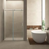 Wiesbaden Slide Nis Schuifdeur 120x200cm - NANO Helder Glas/Chroom