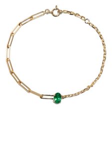 Yvonne Léon bracelet en or 18ct orné d'émeraudes