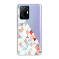 Gekleurde driehoekjes pastel: Xiaomi 11T Transparant Hoesje