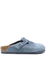 Birkenstock chaussons Boston en daim - Bleu - thumbnail