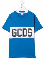 Gcds Kids t-shirt en coton à logo imprimé - Bleu - thumbnail