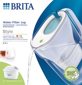 Brita Style Waterfilterkan Blauw + 1 Maxtra Filterpatroon