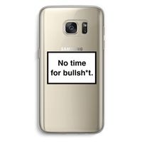 No time: Samsung Galaxy S7 Transparant Hoesje