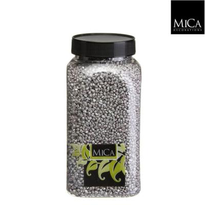 Gravel zilver fles 1 kilogram - Mica decorations