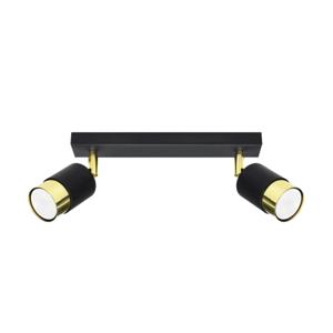 Plafondlamp NERO 2 zwart/goud