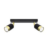 Plafondlamp NERO 2 zwart/goud