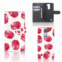 LG K8 Book Cover Pink Macarons - thumbnail
