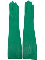 Manokhi gants longs en cuir - Vert - thumbnail