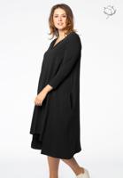 Yoek Jurk pointy ORGANIC | Zwart | Maat 42/44