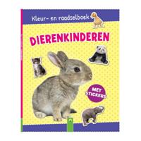 Wins Holland Kleur- en raadselboek dierenkinderen met stickers