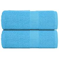 VidaXL Zeepdoekjes 2 st 30x30 cm 360 g/m² 100% katoen turquoise