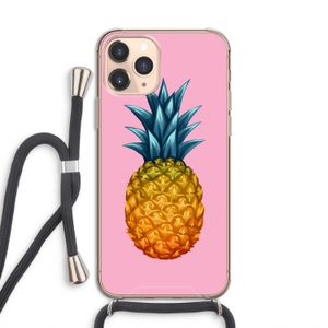 Grote ananas: iPhone 11 Pro Transparant Hoesje met koord