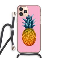 Grote ananas: iPhone 11 Pro Transparant Hoesje met koord