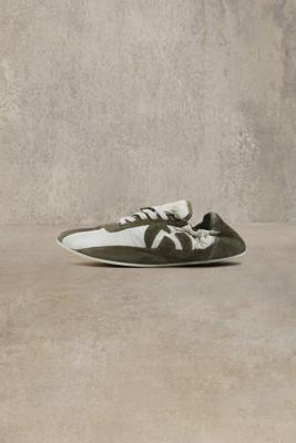 Studio sneakers van gecombineerd leer - GREEN - 41