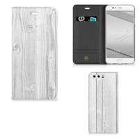 Huawei P10 Plus Book | Wallet Case | White Wood
