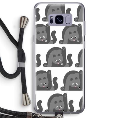 Cats: Samsung Galaxy S8 Plus Transparant Hoesje met koord