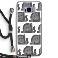Cats: Samsung Galaxy S8 Plus Transparant Hoesje met koord Cats: Samsung Galaxy S8 Plus Transparant Hoesje met koord