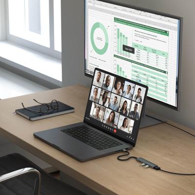 Satechi USB-C 4-in-1 Slim multiport adapter (4K) - Space Grey