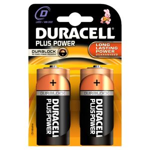 Duracell D Plus 100% 2-pack batterijen