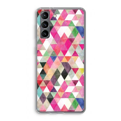 Gekleurde driehoekjes: Samsung Galaxy S21 Transparant Hoesje