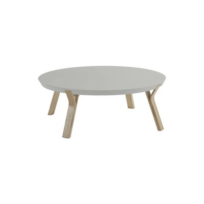 Kave Home Kave Home Dilos rond, hout grijs,, 90 x 32 x 90 cm