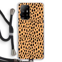 Panter: Oppo A95 5G Transparant Hoesje met koord