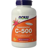 NOW C-500 kauwtabletten sinaasappelsmaak