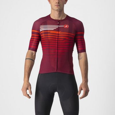 Castelli Climber's 3.0 SL korte mouw fietsshirt rood heren XL