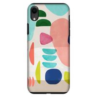 Bold Rounded Shapes: iPhone XR Tough Case