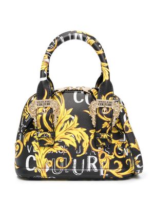 Versace Jeans Couture mini sac cabas en cuir artificiel - Noir