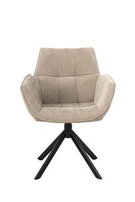 Eetkamerstoel Monaco 360 Draai | Milan Beige