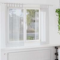 VidaXL Voile gordijn 2 pcs lichtgrijs 175 x 140 cm polyester