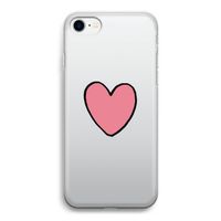 Hartje: iPhone SE 2020 Transparant Hoesje
