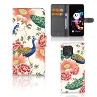 Telefoonhoesje | Met pasjeshouder | voor Motorola Edge 20 Lite Pink Peacock