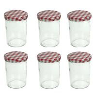 Weckpotten/inmaak potten - 12x - glas - 315 ml - metalen schroefdeksel