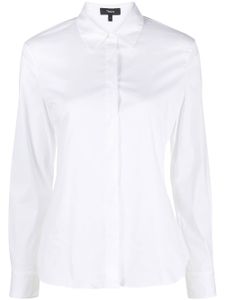 Theory chemise à patte de boutonnage dissimulée - Blanc