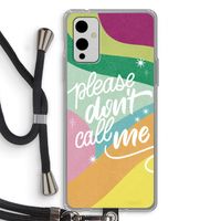 Don't call: OnePlus 9 Transparant Hoesje met koord