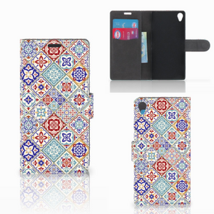 Sony Xperia Z3 Bookcase Tiles Color