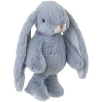 Bukowski pluche konijn knuffeldier - lichtblauw - staand - 30 cm - luxe knuffels