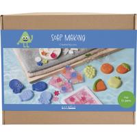 Creativ Company Groepsset zeep maken, 2 gaten, blauw, groen, oranje, roze, 1 doos Creativ Company Groepsset zeep maken, 2 gaten, blauw, groen, oranje, roze, 1 doos