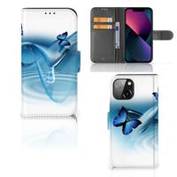 iPhone 13 Mini | Telefoonhoesje | Met pasjeshouder | Vlinders