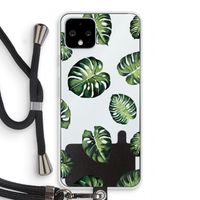 Tropische bladeren: Pixel 4 Transparant Hoesje met koord