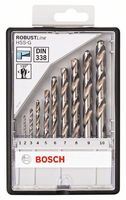 Bosch Accessoires 10-delige Robust Line metaalborenset HSS-G, 135° 1; 2; 3; 4; 5; 6; 7; 8; 9; 10 mm, 135° 10st - 2607010535