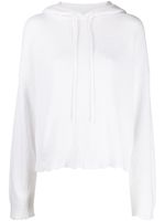 RTA hoodie zippé à effet usé - Blanc