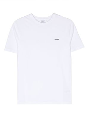BOSS Kidswear t-shirt à logo imprimé - Blanc
